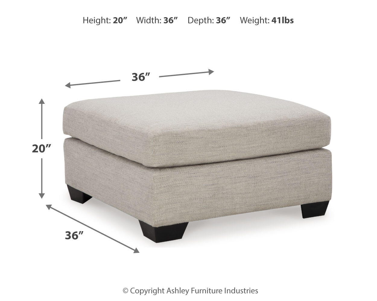 Mahoney Pebble 2-Piece Sectional with Ottoman - image 8