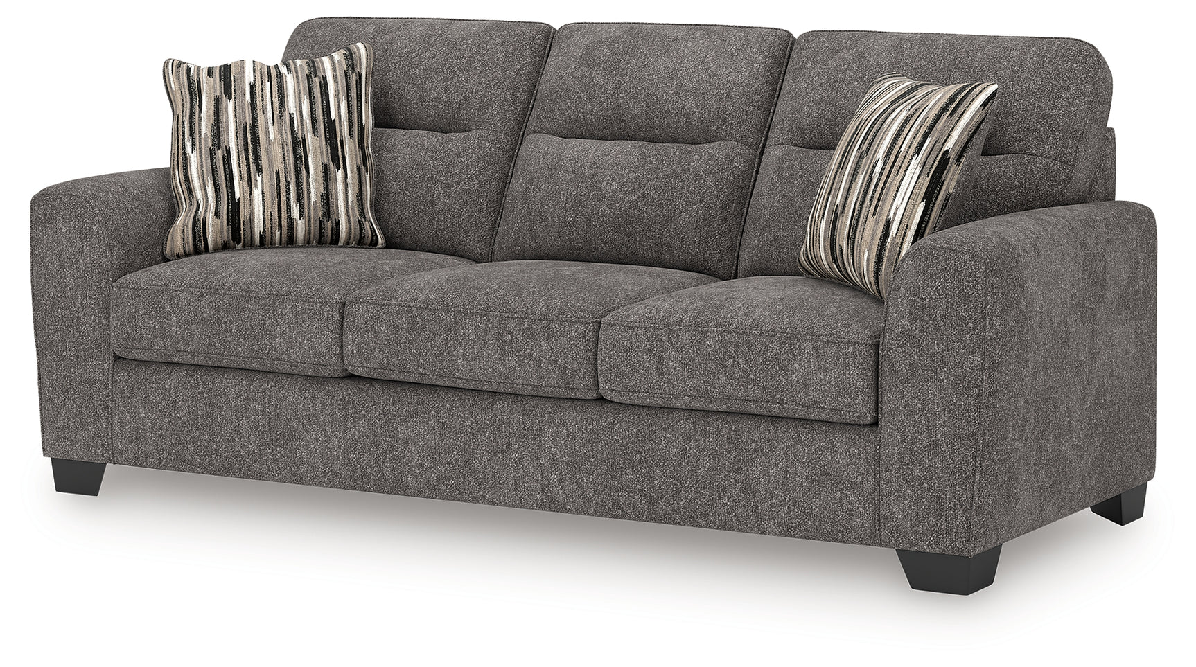 Olten Graphite Chenille Sofa angled main view