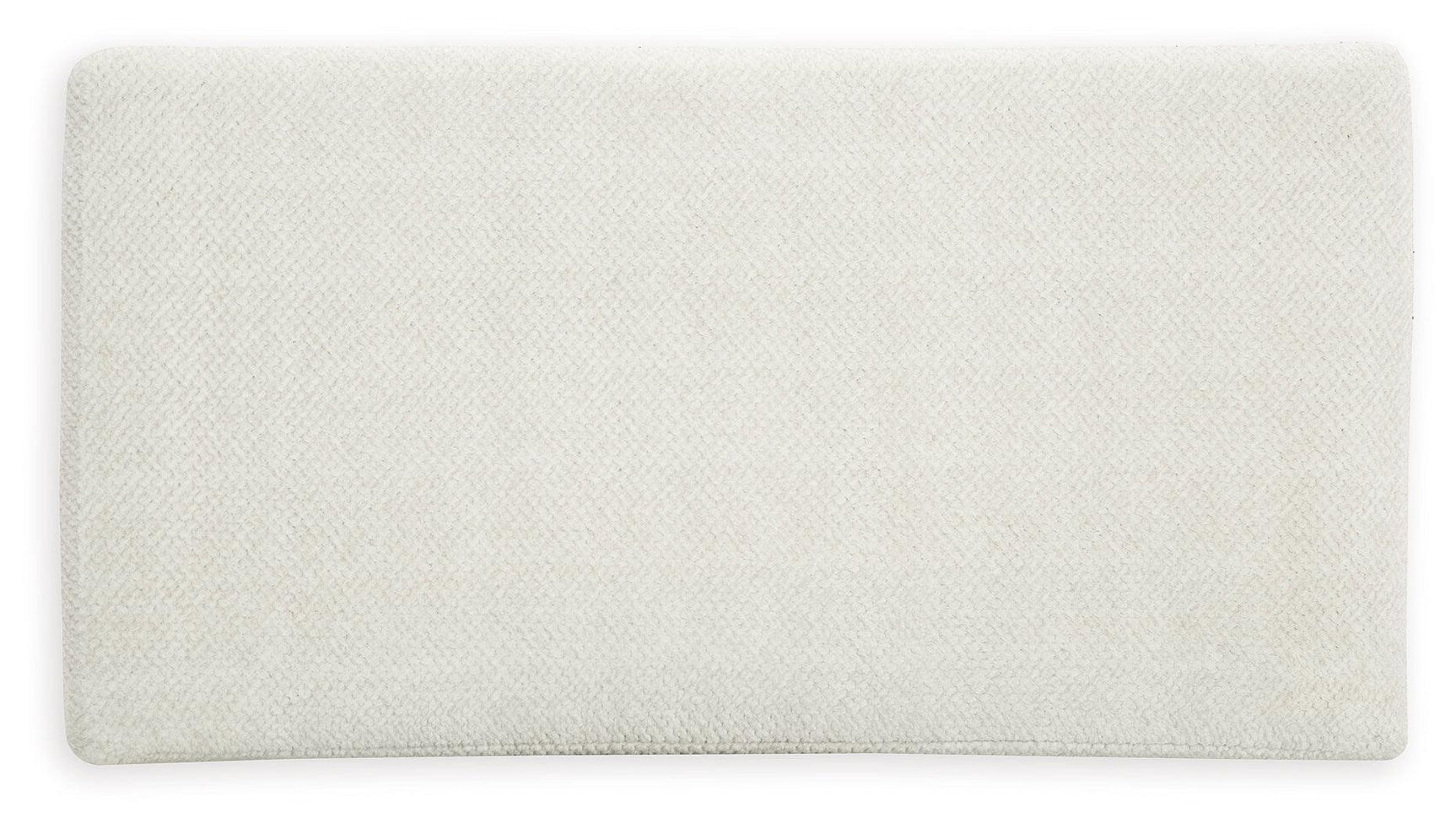 Top view of Karinne Linen Velvet Oversized Accent Ottoman showing fabric texture