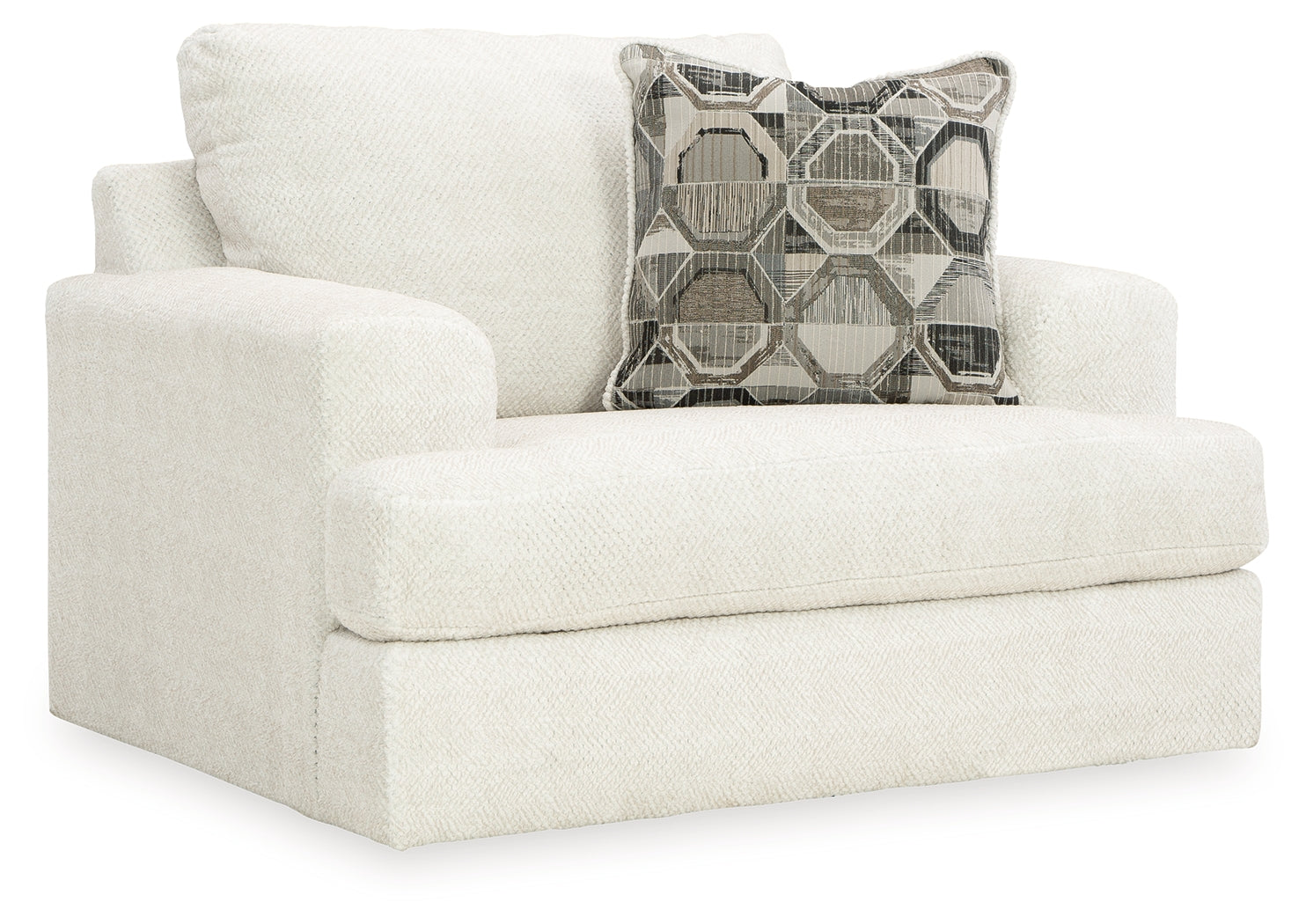 Karinne Linen Chair and Ottoman