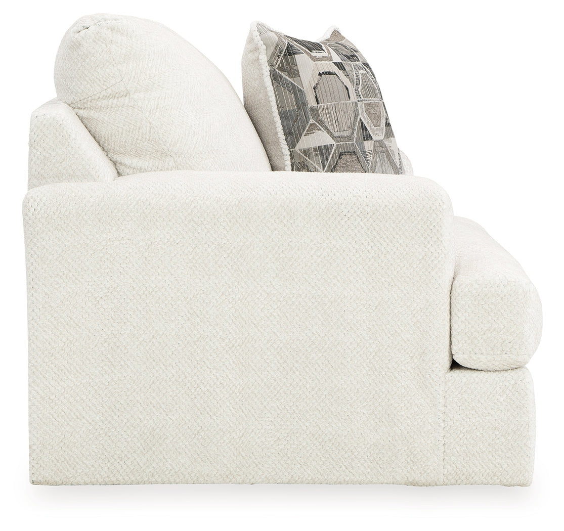 Karinne Linen Chair and Ottoman