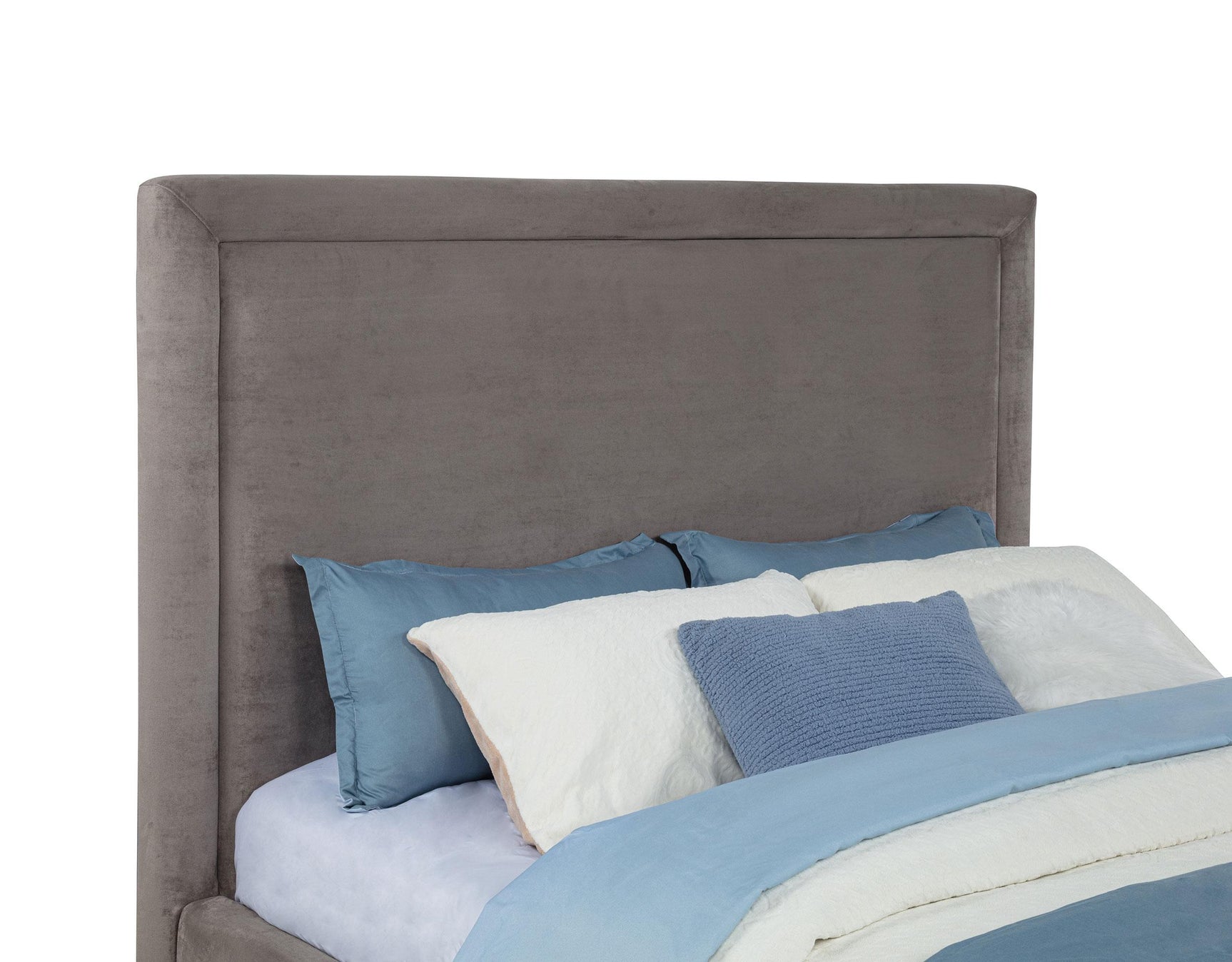 Lawson platform bed fully assembled in bedroom setting