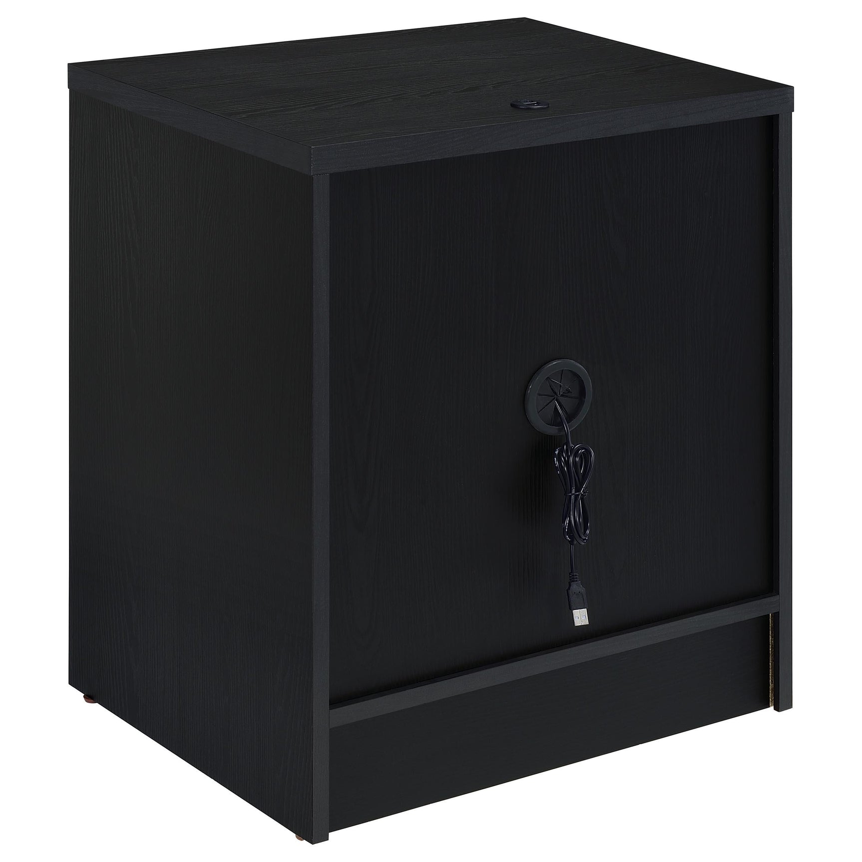 Top surface view showing clean black finish and easy-to-clean surface