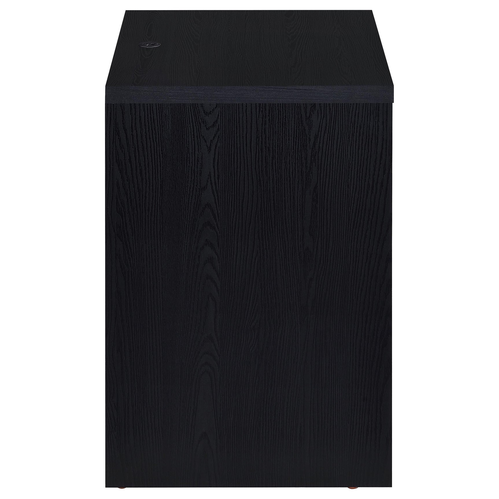 Side angle highlighting nightstand height and drawer design