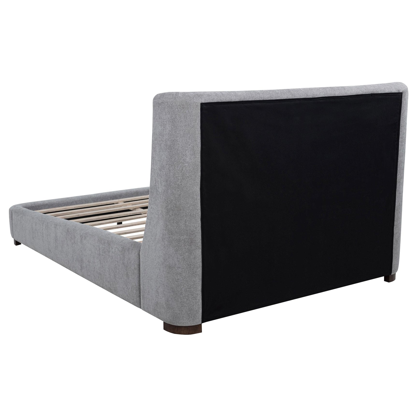 Wingback headboard curvature on Rennes queen bed
