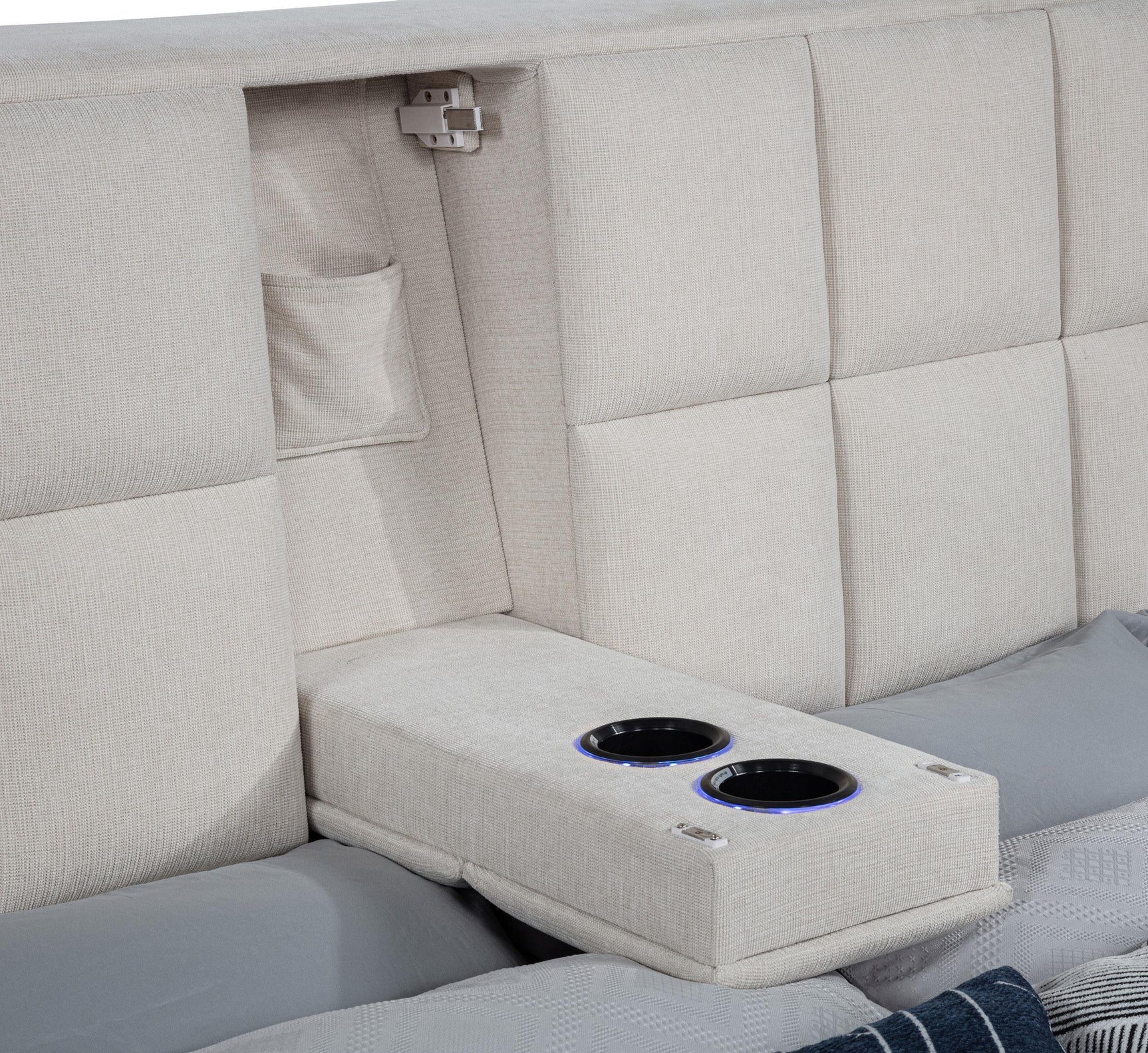 Profile view of headboard height and design