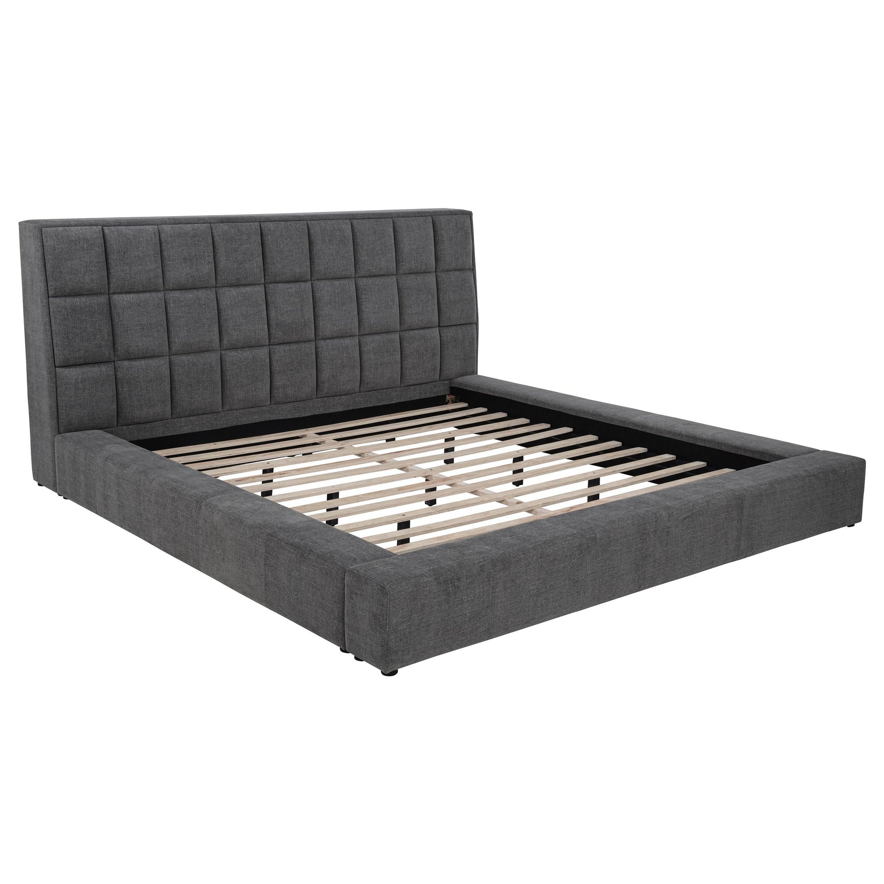 Dreux Bed headboard close-up with LED lights