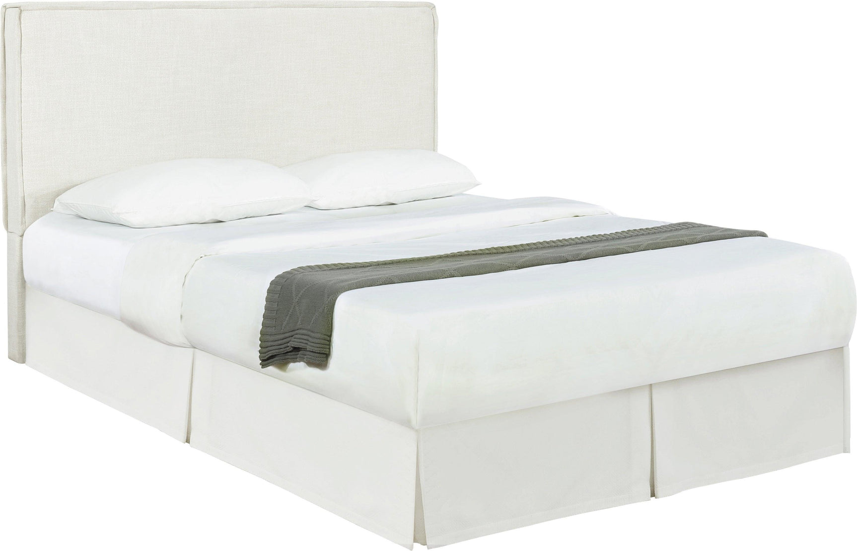Side angle of Izzy upholstered headboard frame