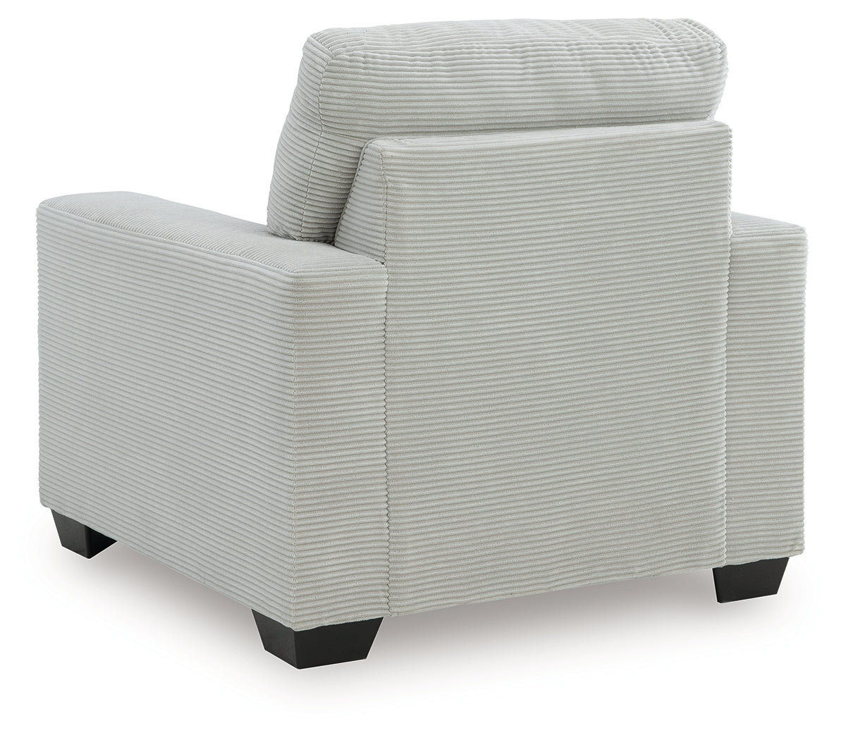 Greenbriar Smoke Velvet Chair back view