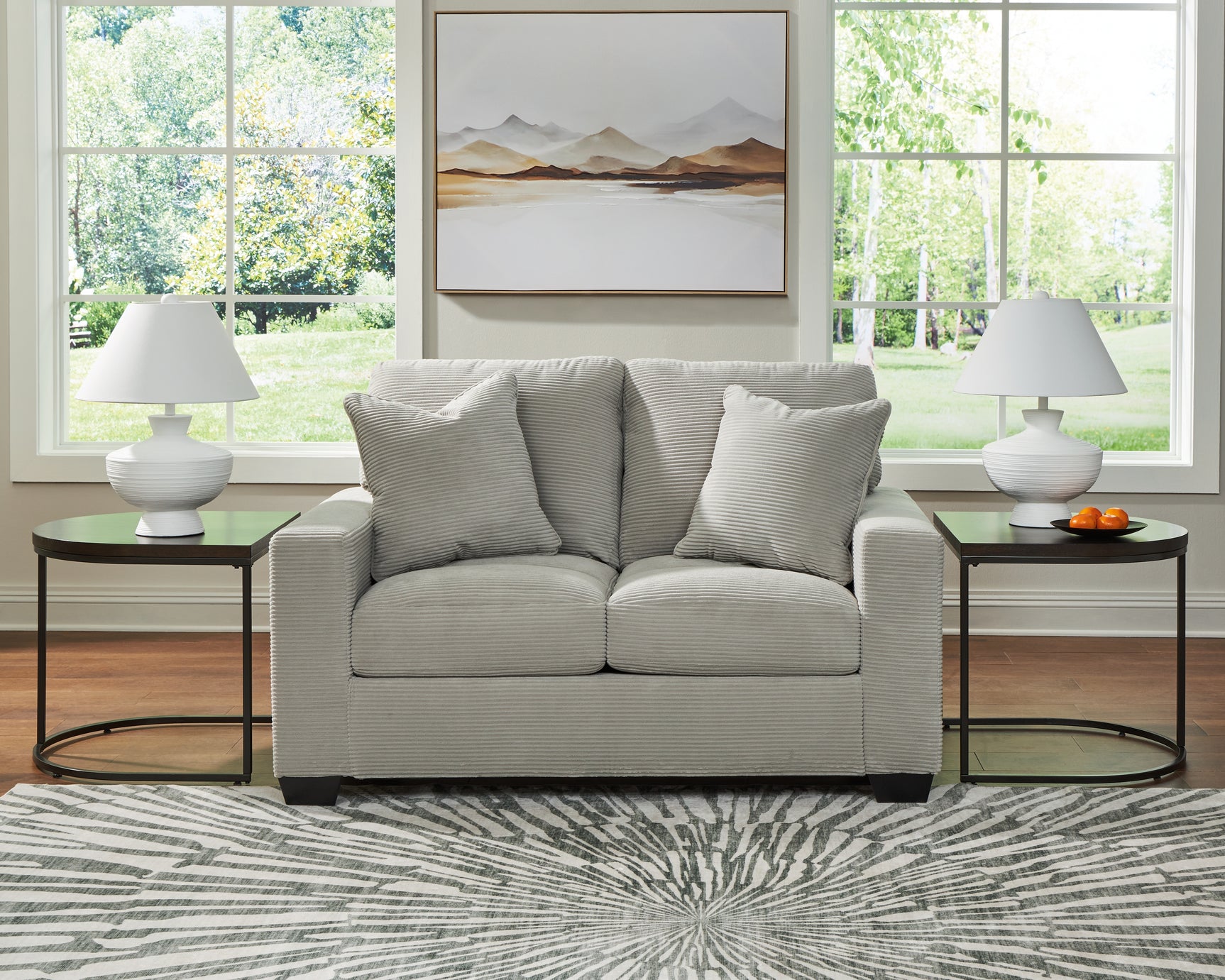 Close-up detail of Greenbriar Smoke seating