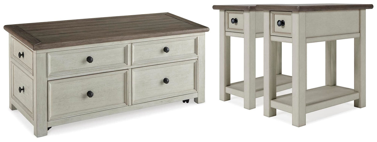 Bolanburg Two-tone Coffee Table with 2 End Tables — product image 2