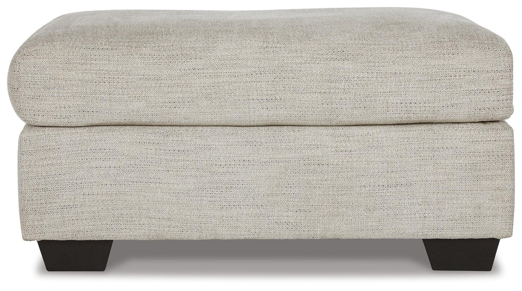 Vayda Pebble Chenille Ottoman side view