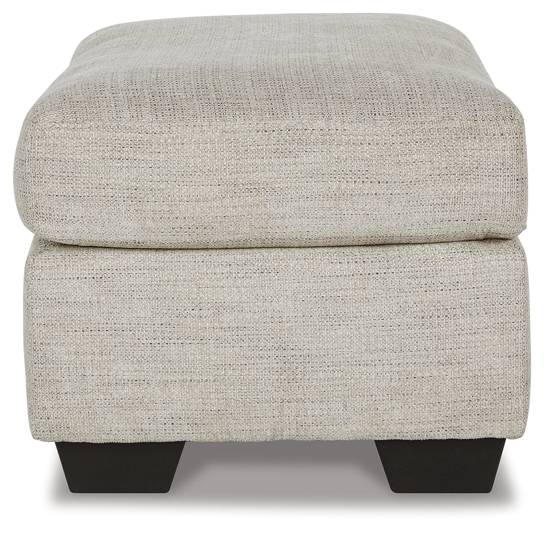 top view of Vayda Pebble ottoman
