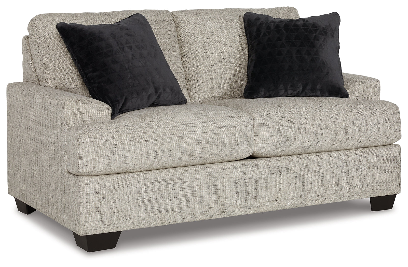 main view of Vayda Pebble loveseat from the 4-piece set