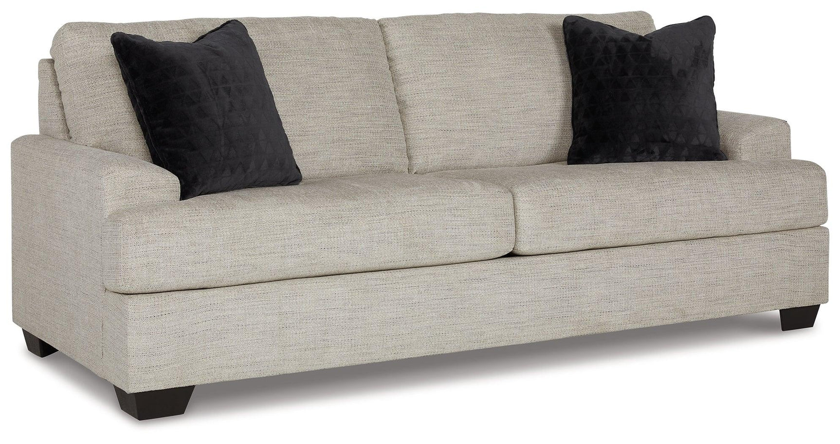 Vayda Pebble Chenille Sofa side view