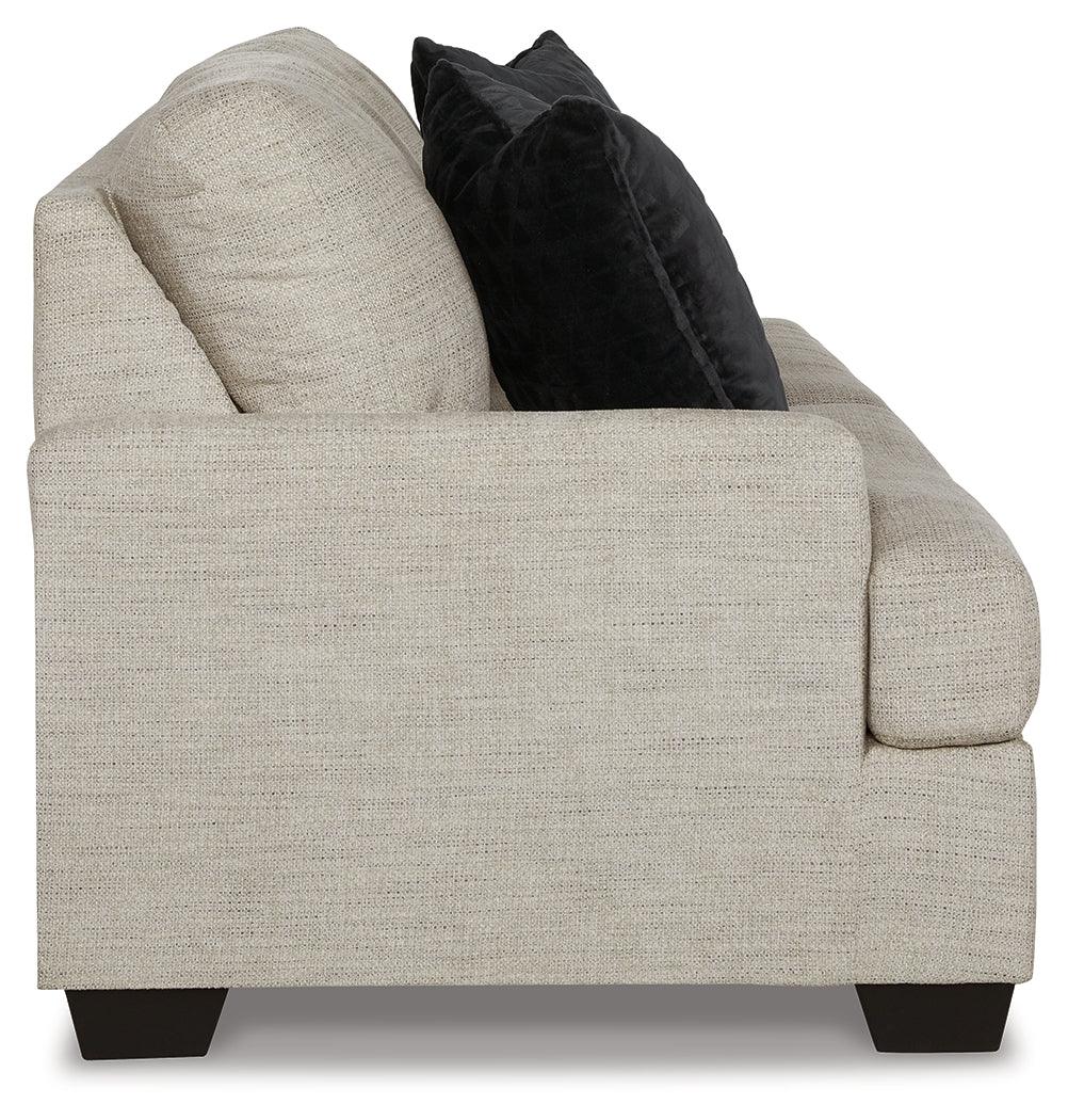 Vayda Pebble Chenille Sofa angled main view