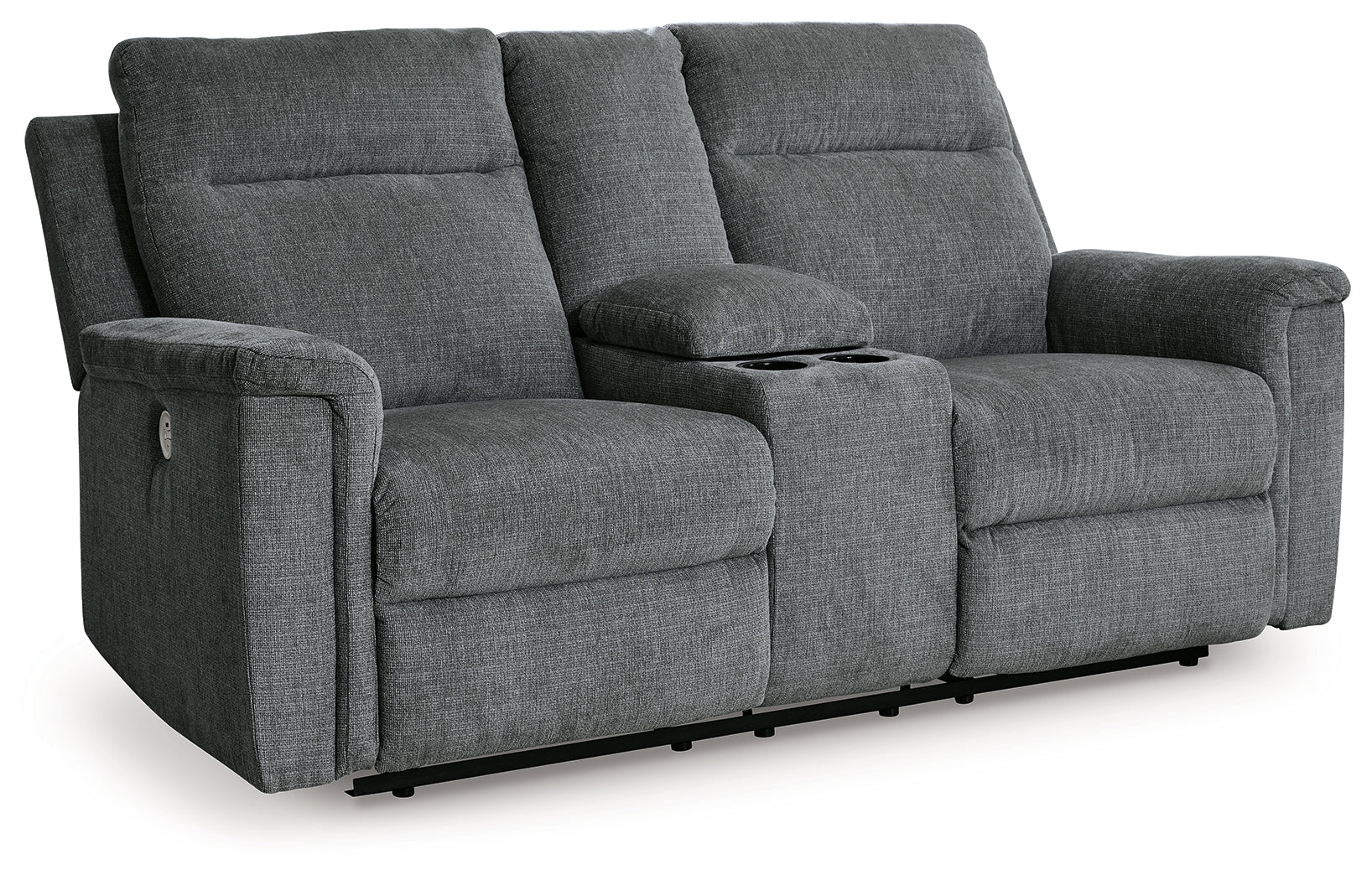 Barnsana loveseat side view fully reclined