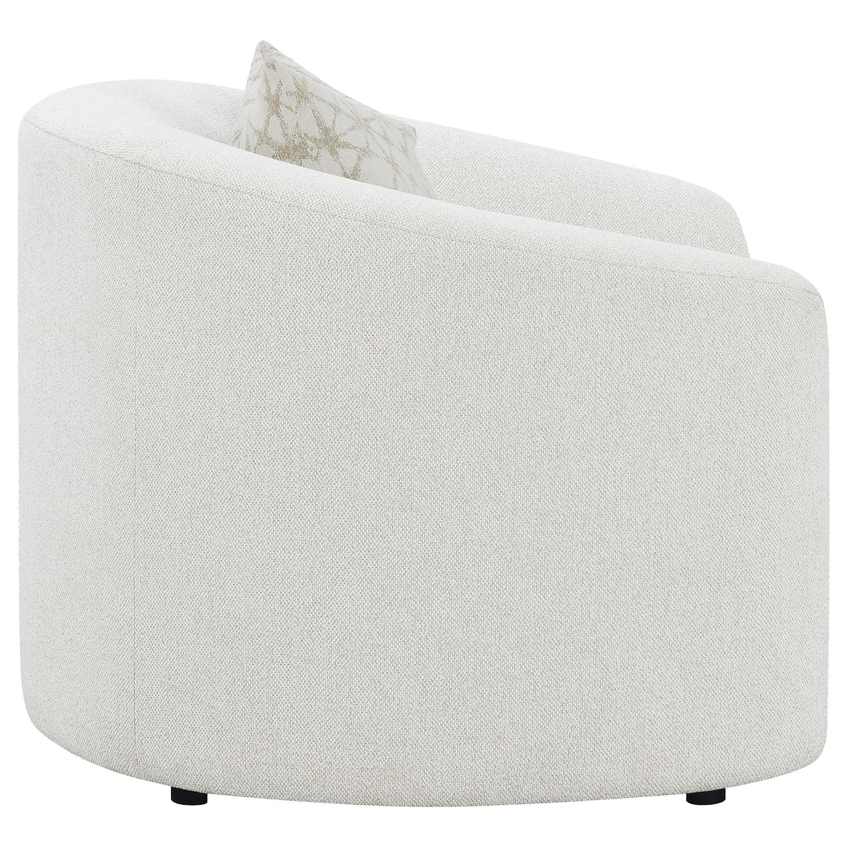 Rainn Boucle Upholstered Sloped Arm Accent Chair Latte — product image 8