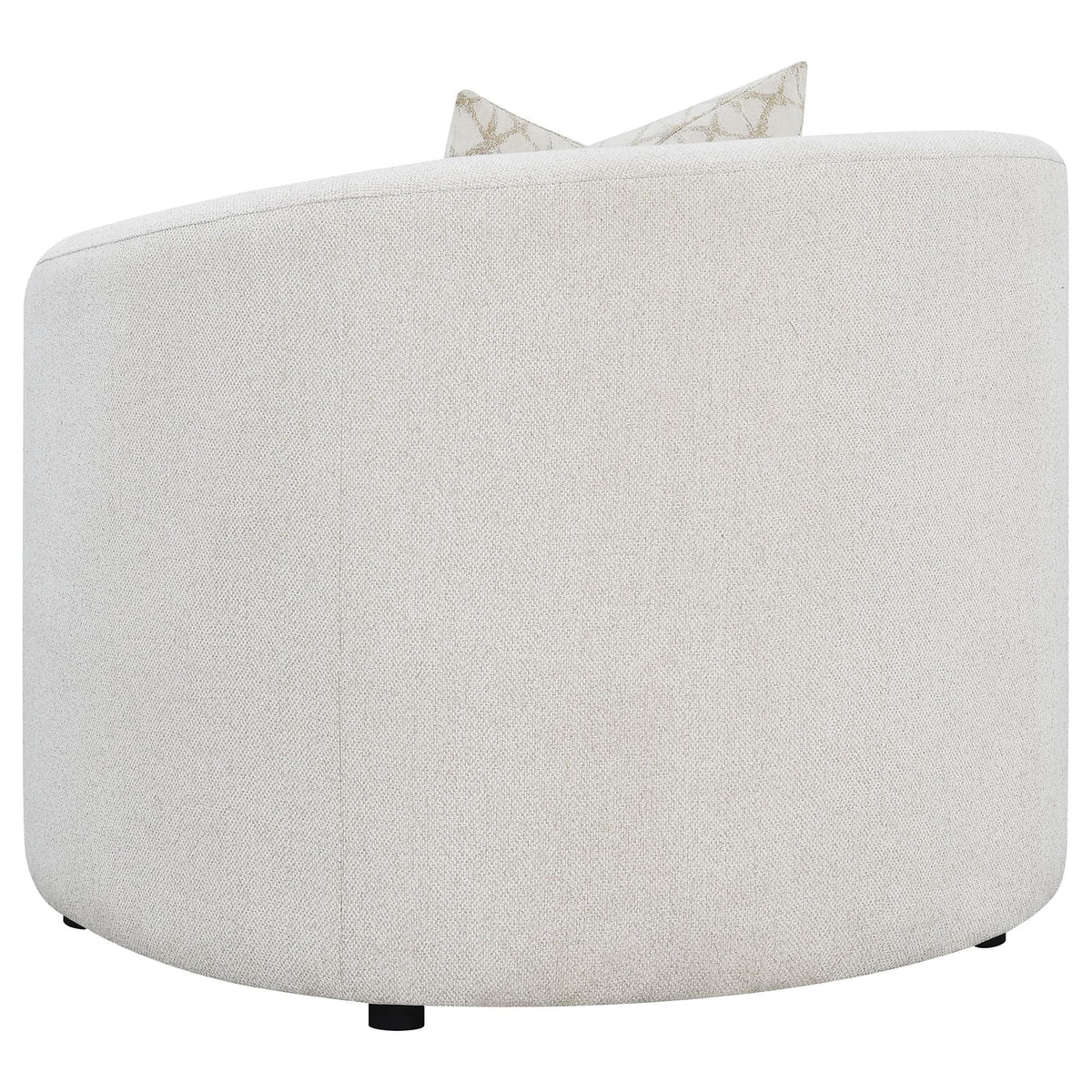 Rainn Boucle Upholstered Sloped Arm Accent Chair Latte — product image 6