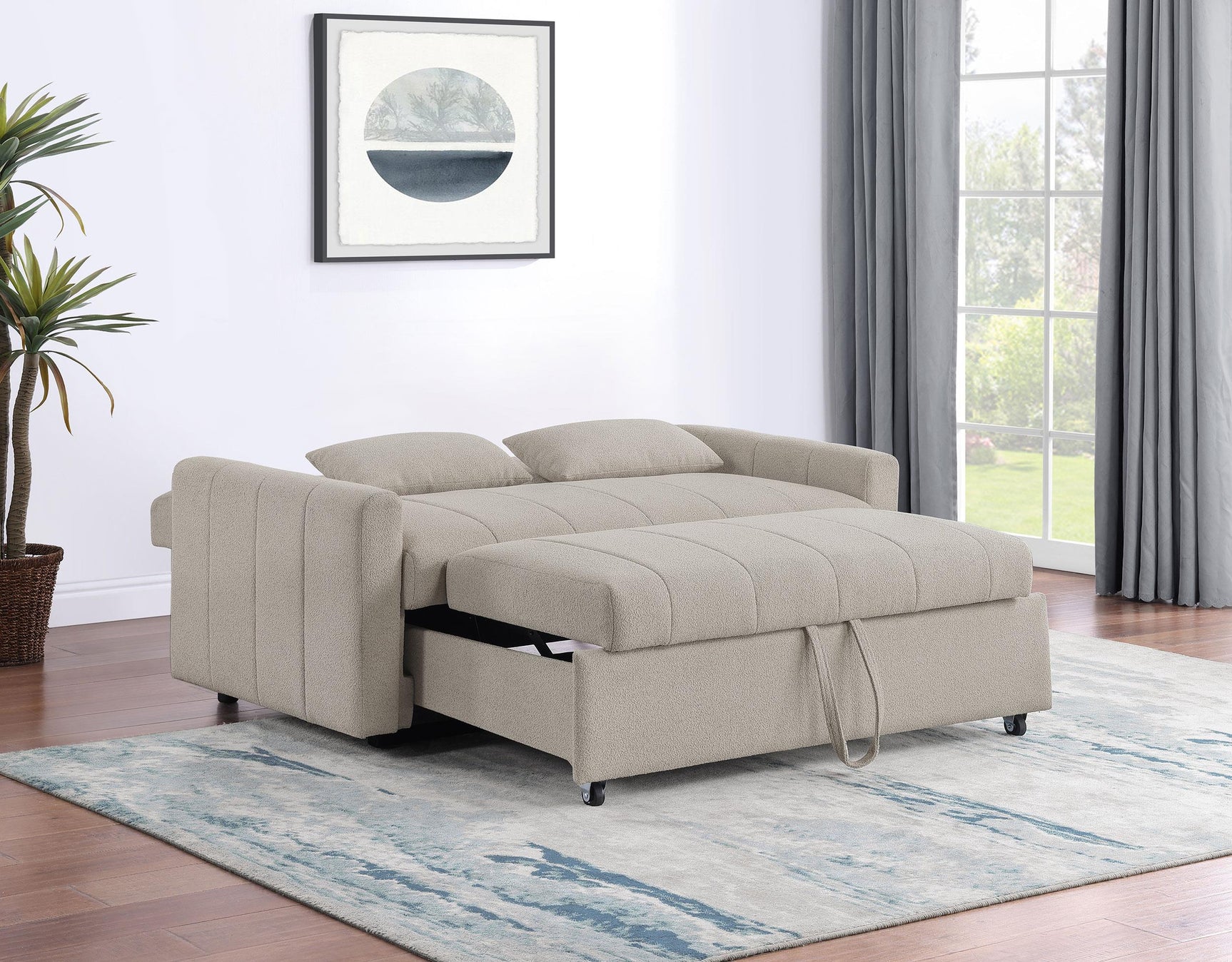 Portland Sofa Bed Open Flat Position