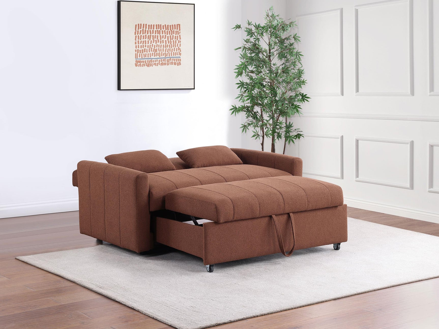 Portland sofa bed converted to sleep surface