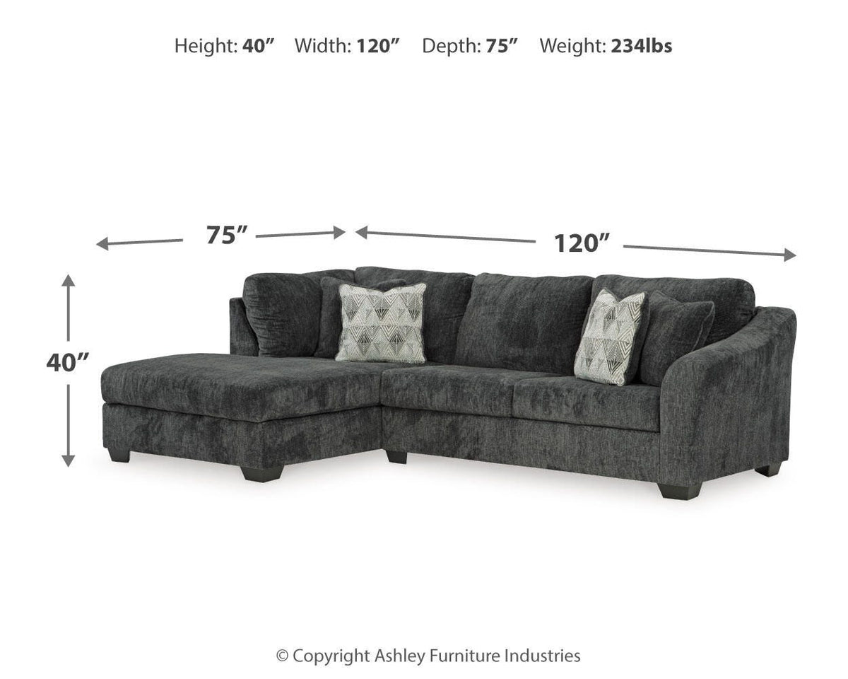 Biddeford Shadow 2-Piece Sectional with Ottoman - image 7