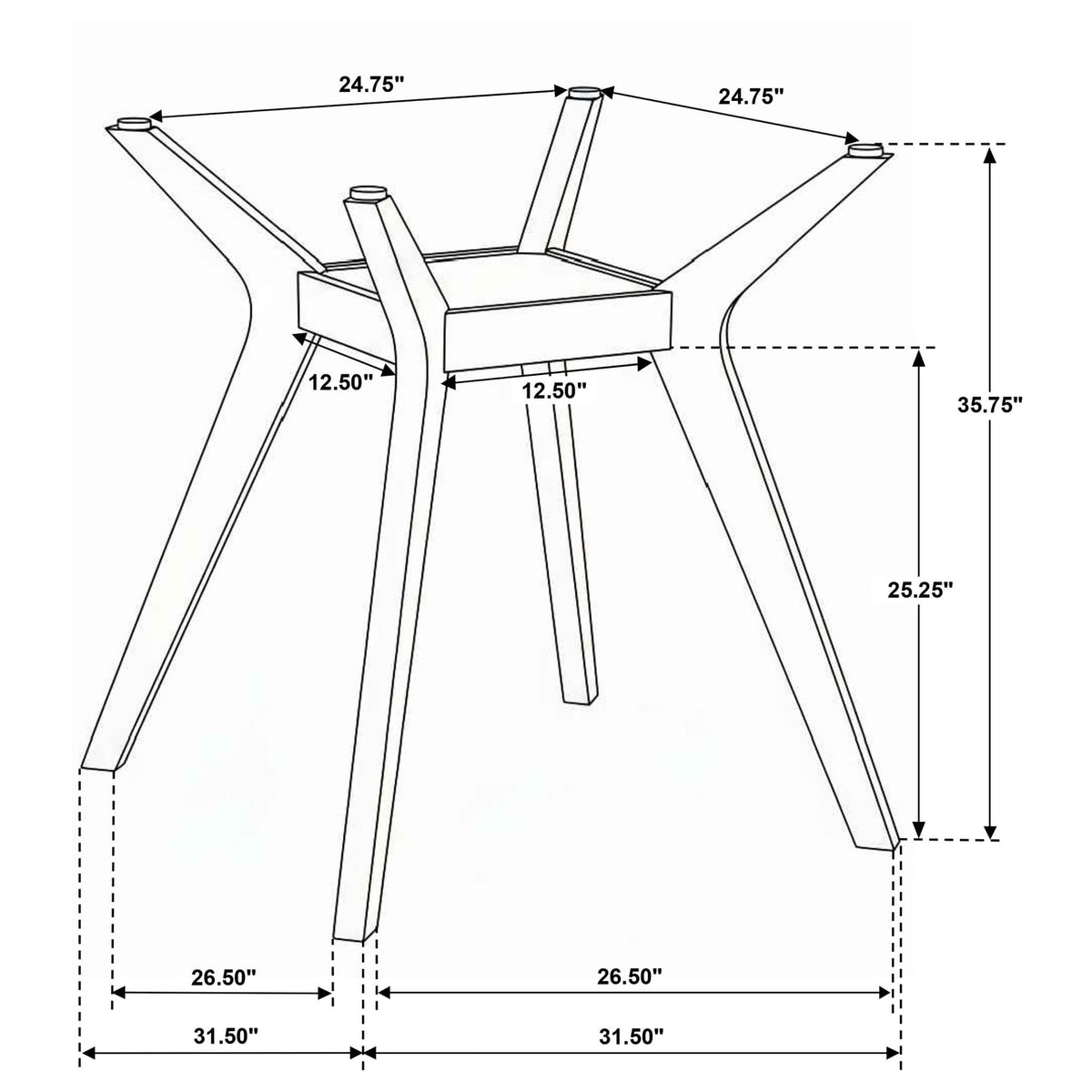 Paxton 5-piece Round Glass Top Counter Height Dining Set Green — product image 14