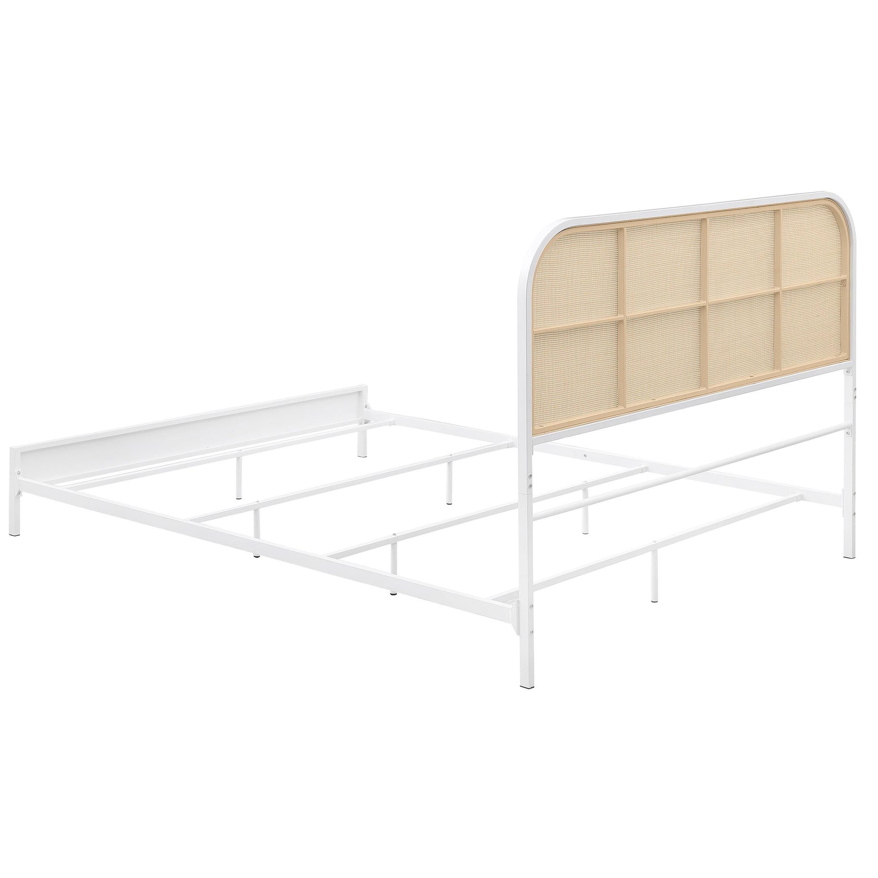 Top view of Amherst king bed frame structure