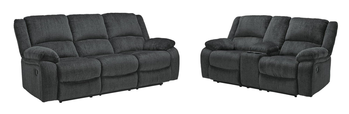 Draycoll Slate Sofa and Loveseat Set — product image 2