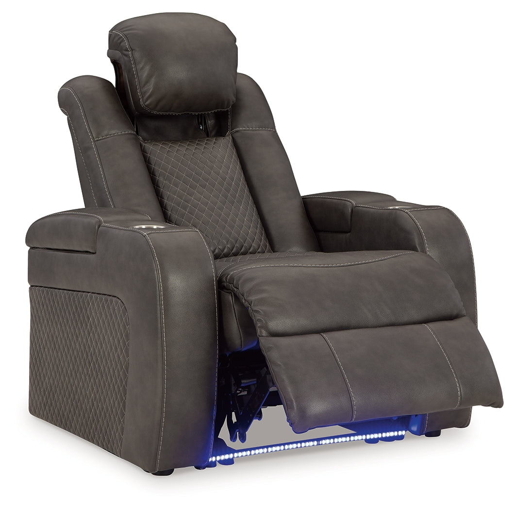 Fyne-Dyme Shadow Sofa, Loveseat and Recliner front view