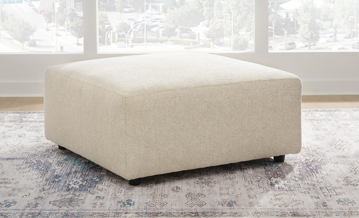 Edenfield Linen 3-Piece Sectional with Ottoman — product image 10