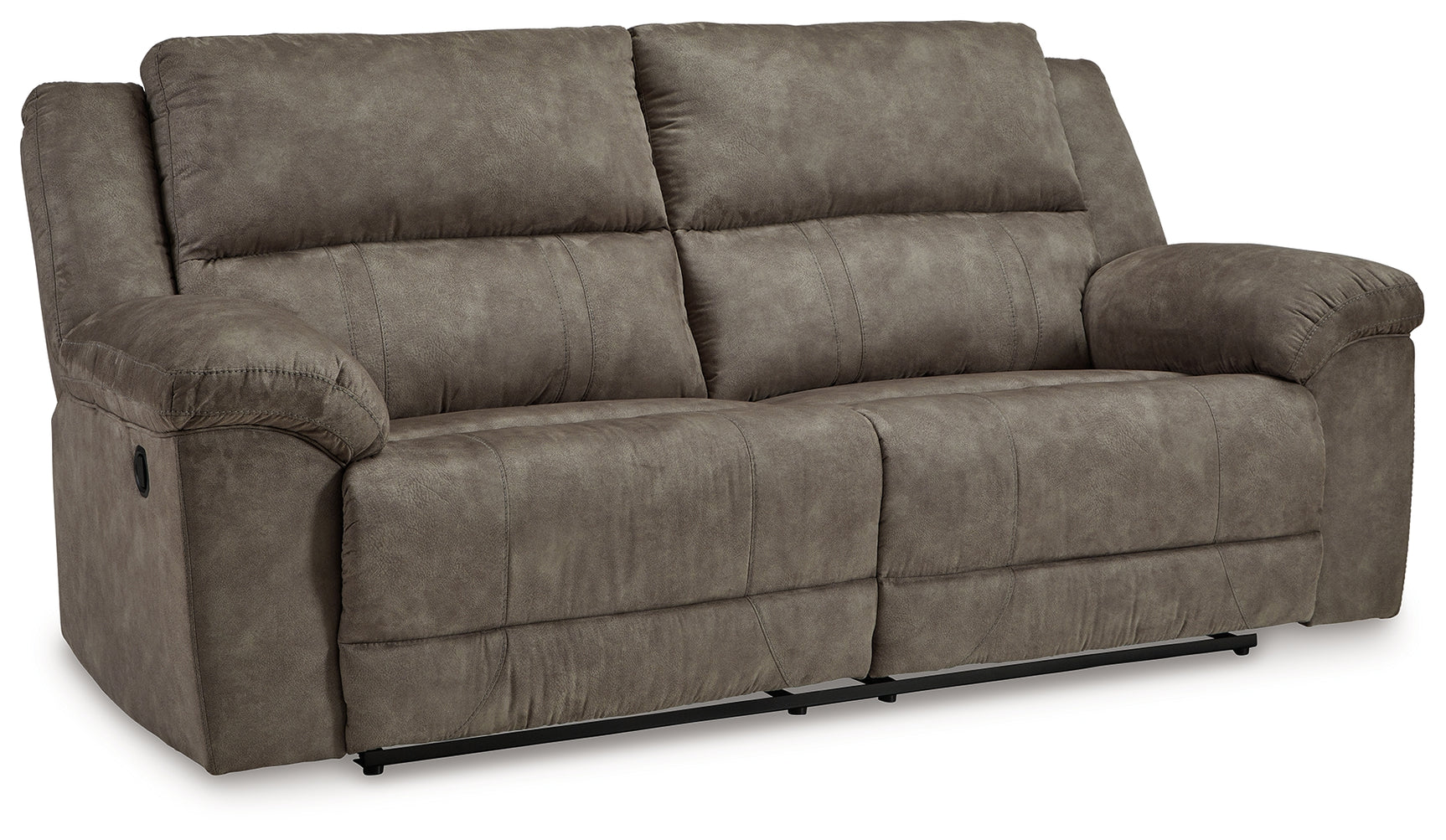 Laresview Reclining Sofa angled closed position