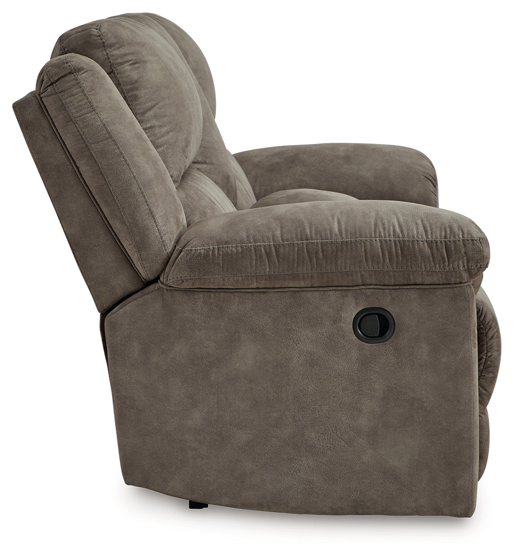 Laresview Reclining Loveseat side profile