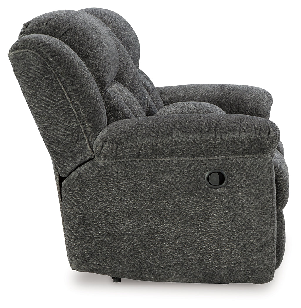 Frohn Reclining Loveseat side profile view