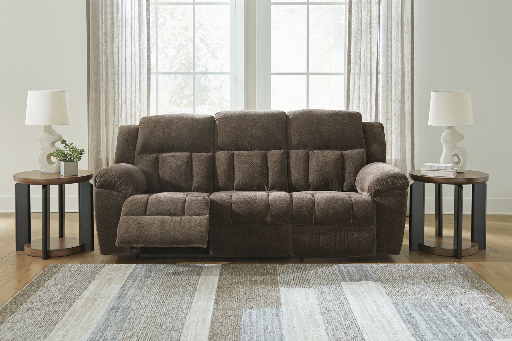 Frohn Reclining Sofa fully reclined
