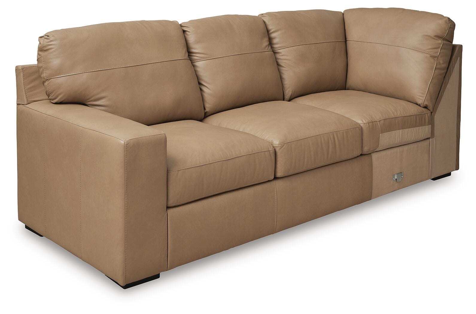 Bandon Toffee Leather 3-Piece Sectional - image 3