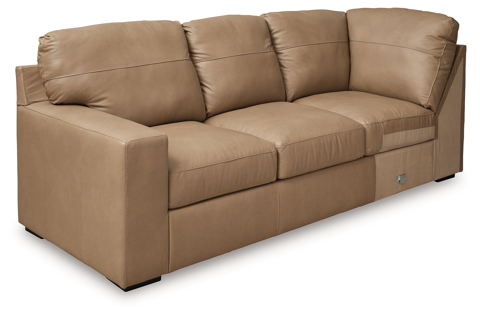 Bandon Toffee 4-Piece Sectional sofa angled front view