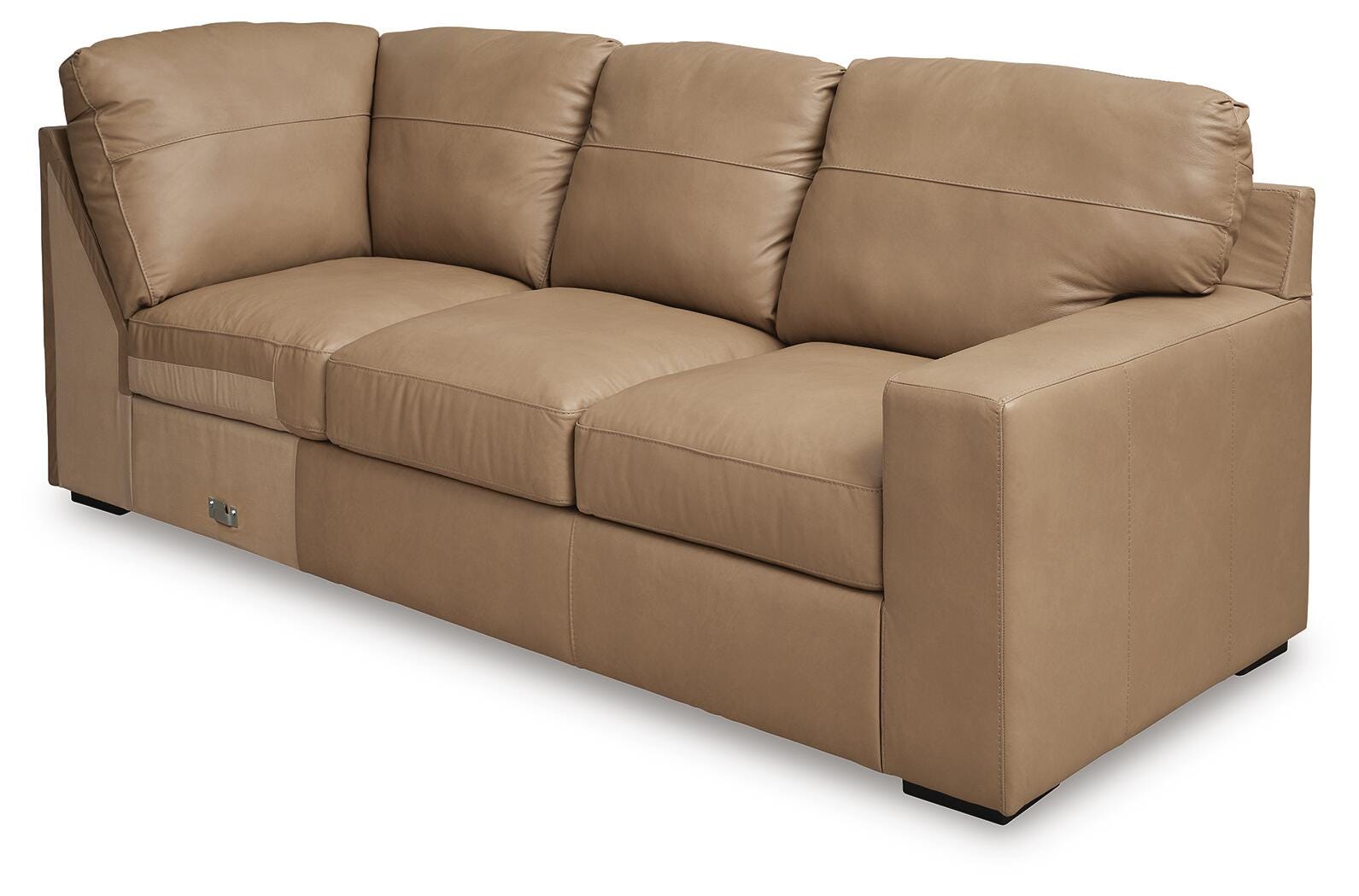 Bandon Toffee Leather 4-Piece Sectional - image 2