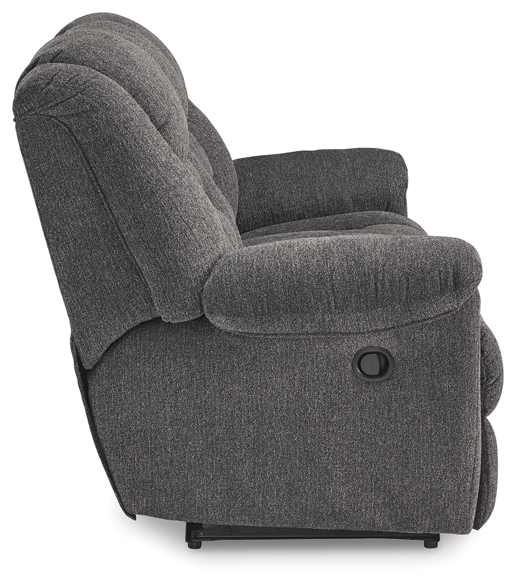 Foreside reclining sofa side profile