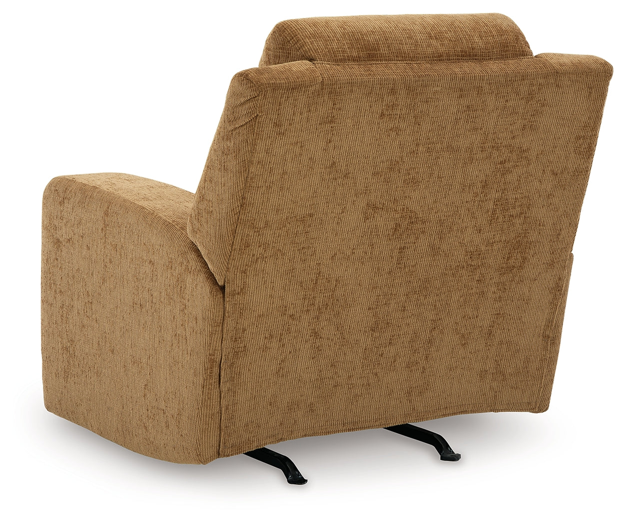 Back view of Kanlow Honey Chenille Recliner chair