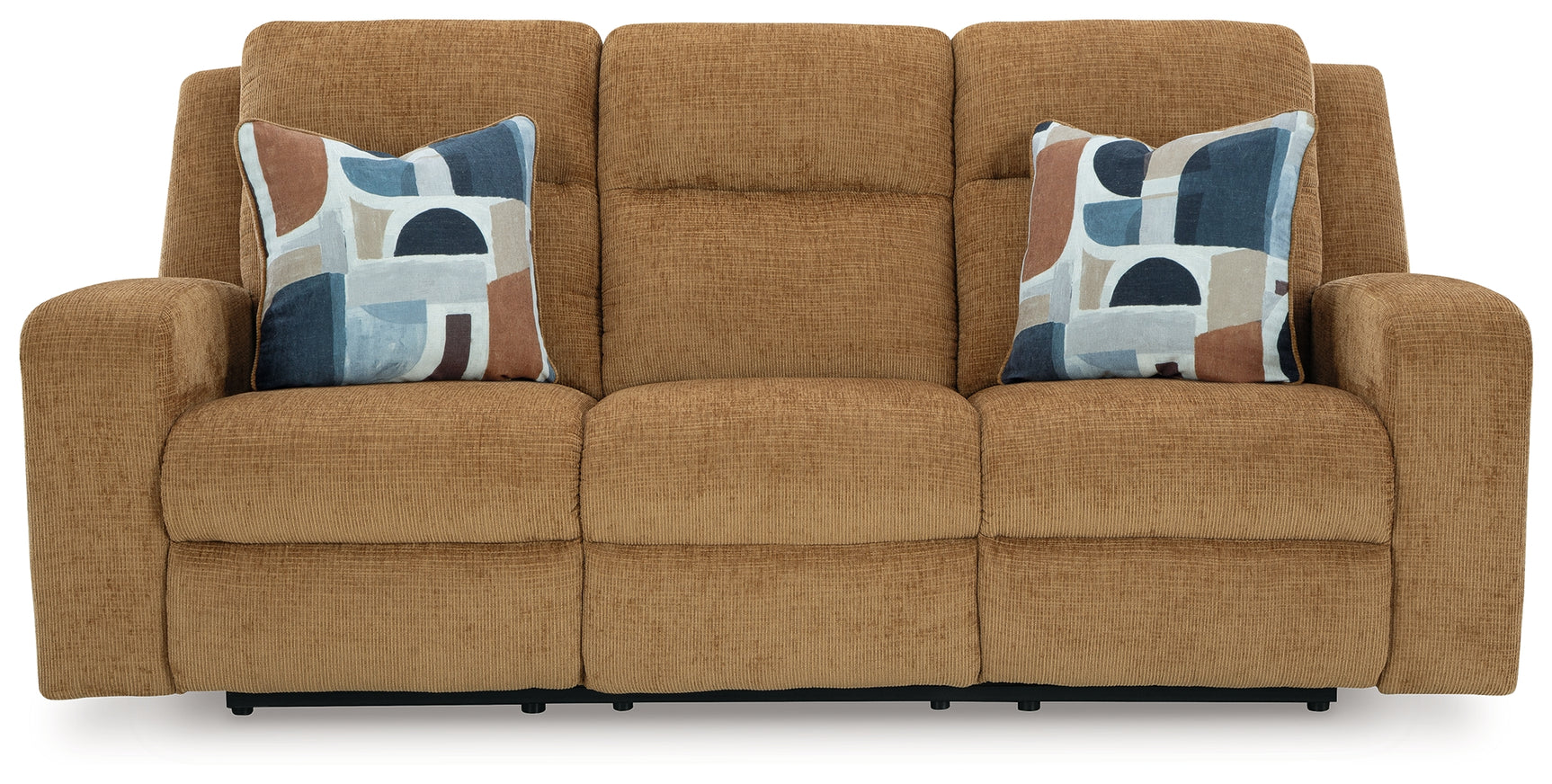 Kanlow Honey Chenille Reclining Sofa side view