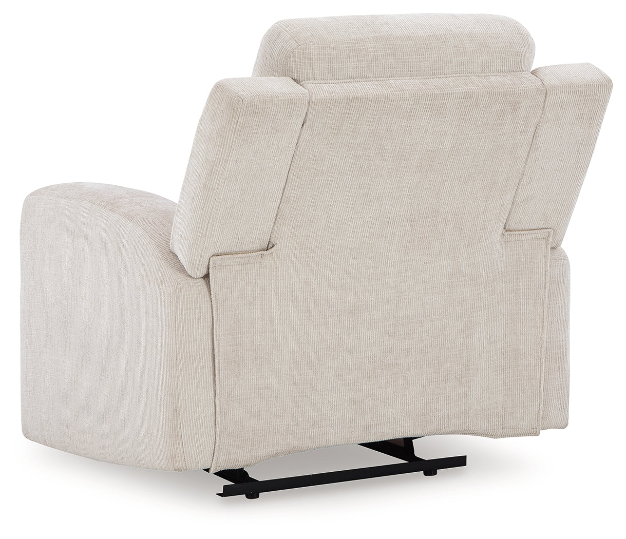 Danum Stone Chenille Recliner back view reclining