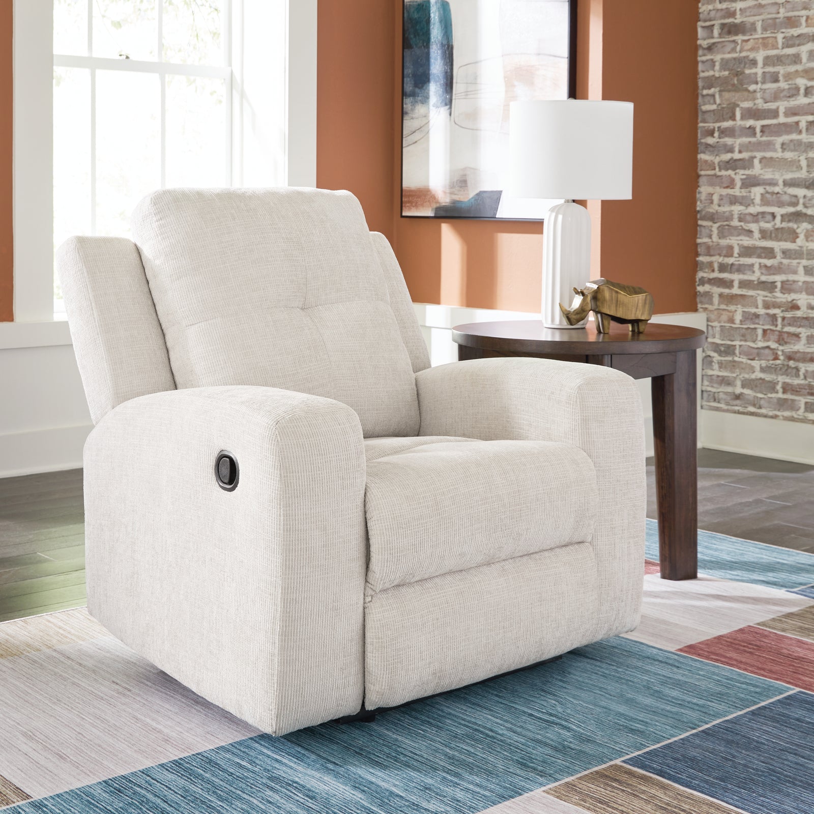 Danum Stone Chenille Recliner