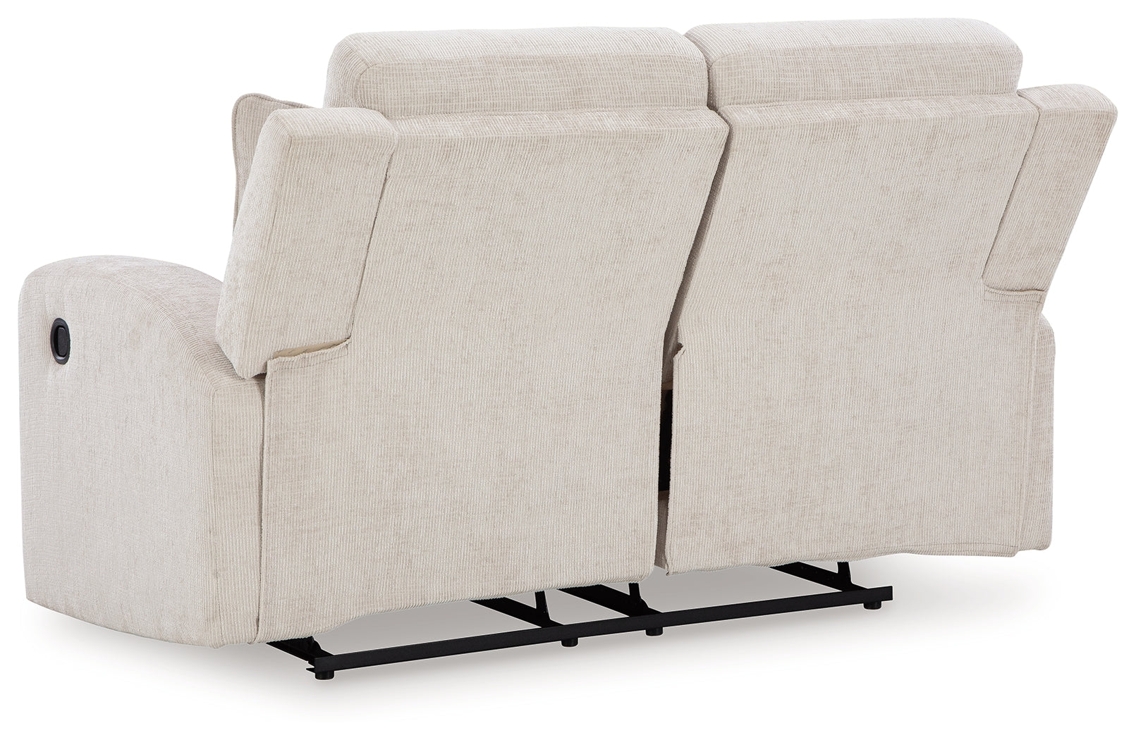 Danum Reclining Loveseat fully reclined position