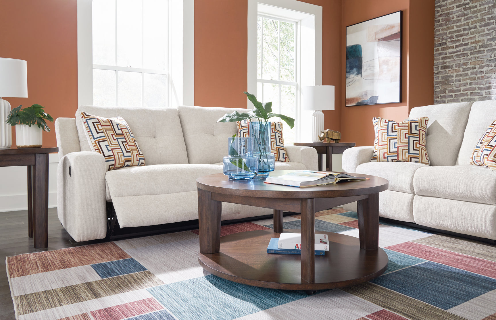 Danum Stone Sofa and Loveseat set room view