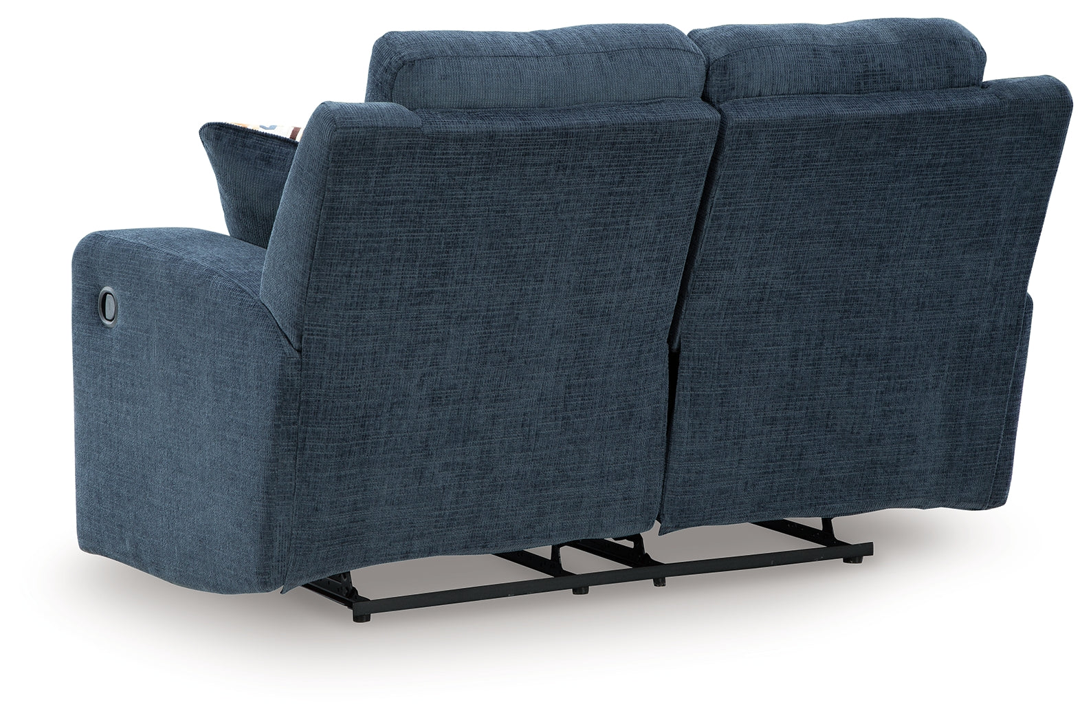 Accent pillows included with Danum Ink Loveseat