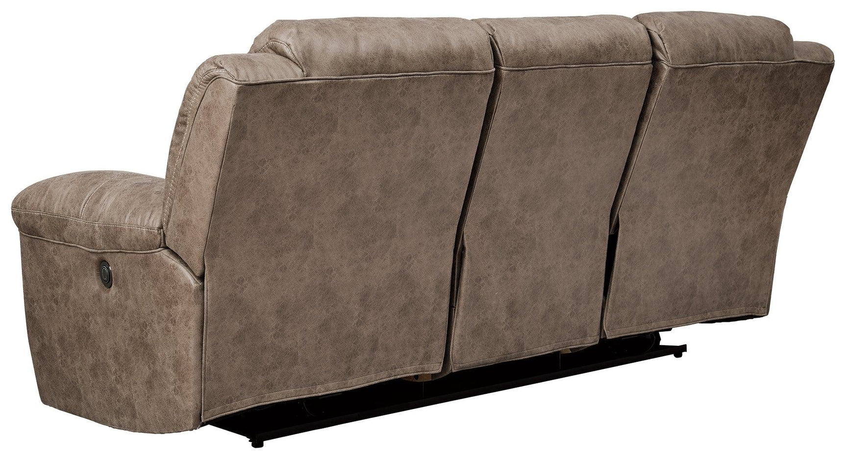Stoneland Fossil Faux Leather Power Reclining Sofa sofa back view