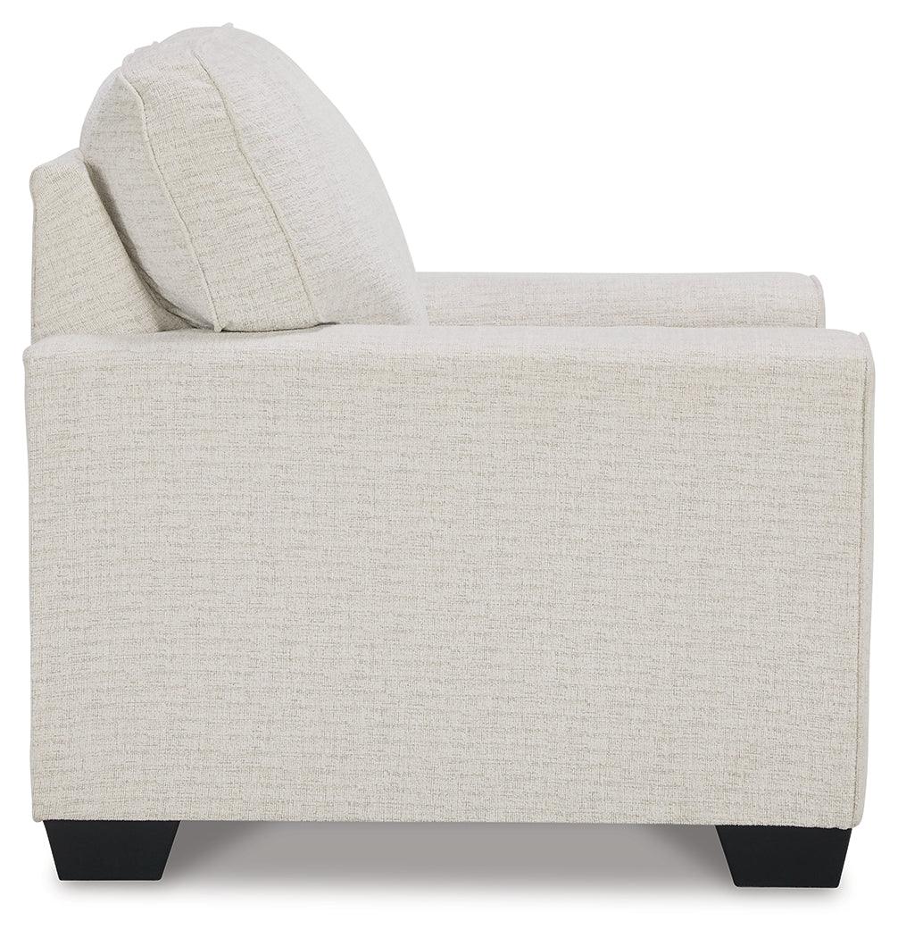 Cashton Snow Chenille Chair - Ella Furniture