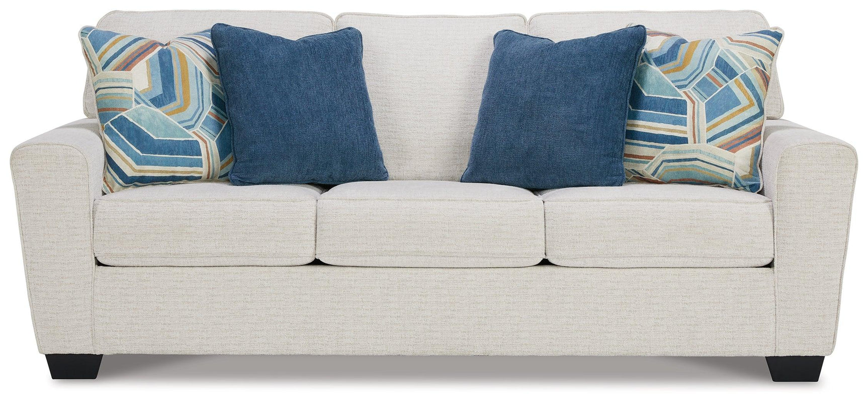 Cashton Snow Chenille Queen Sofa Sleeper - Ella Furniture