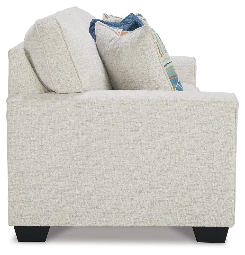 Cashton Snow Chenille Queen Sofa Sleeper - Ella Furniture